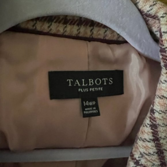 Suite Jacket plaid Talbots - Picture 3 of 3